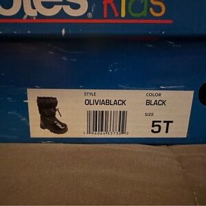 Totes Kids Olivia Black 5T Girls Boots